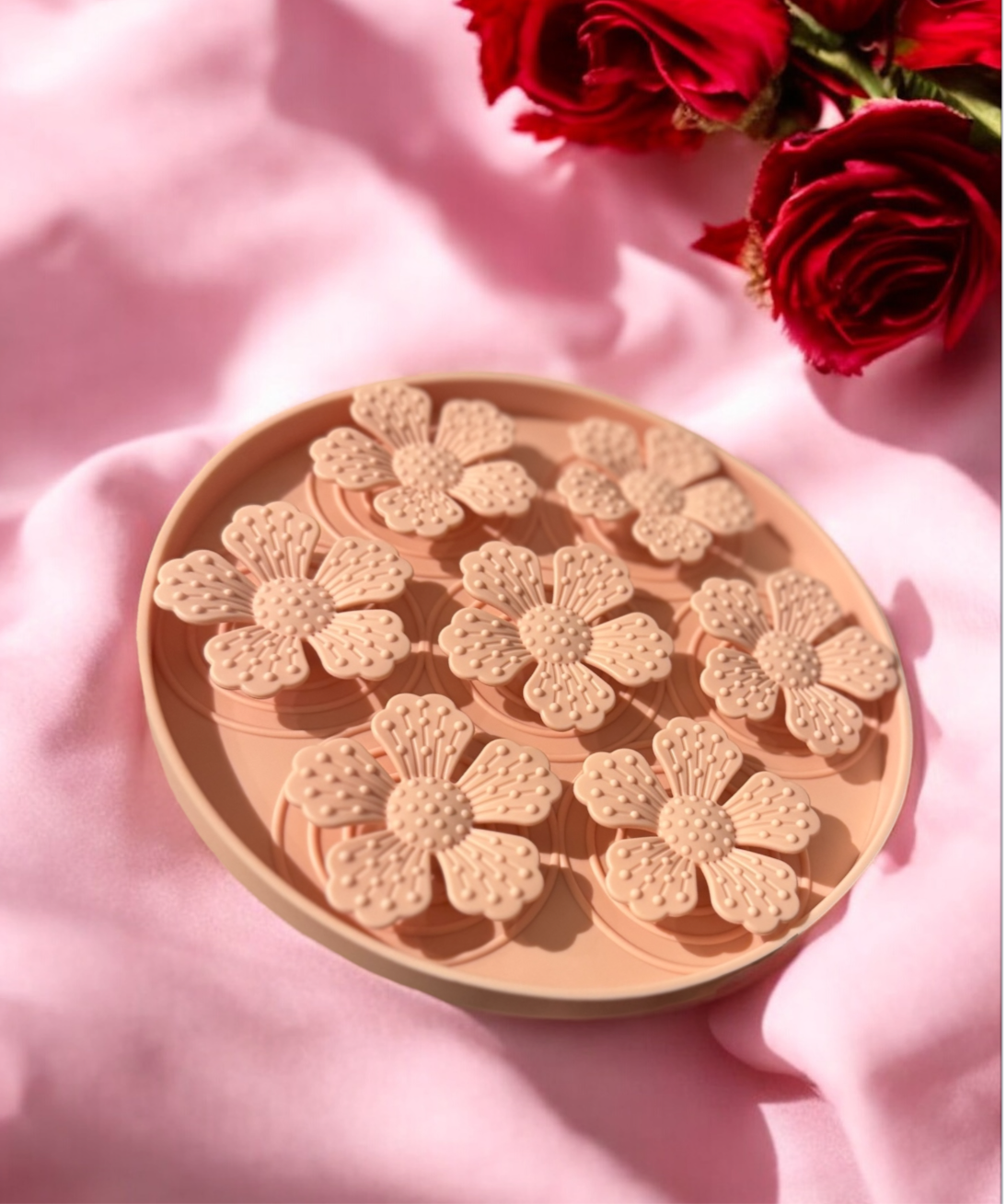 Daisy Delight Slow Feeder – Soft Pink