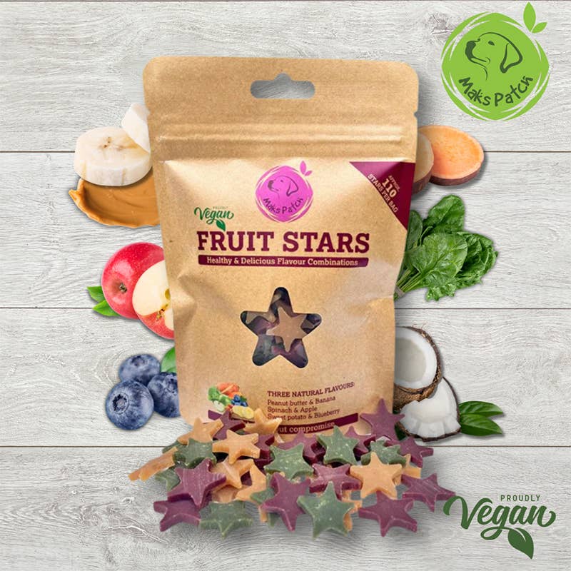 Maks Patch Fruit Stars - Vegan Dog Yreats