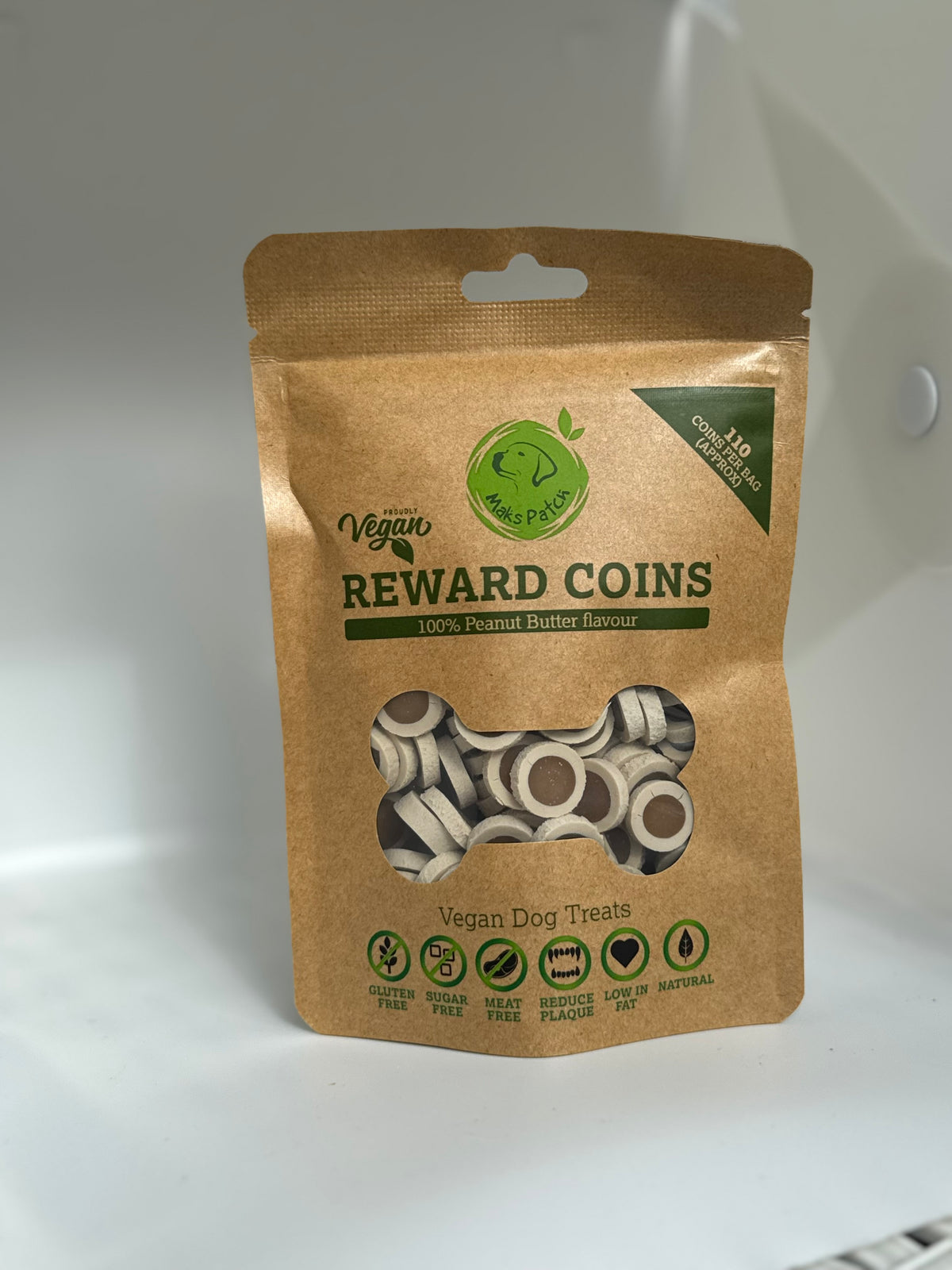 Maks'Patch Peanut Butter Reward Coins Dog Treats -100g